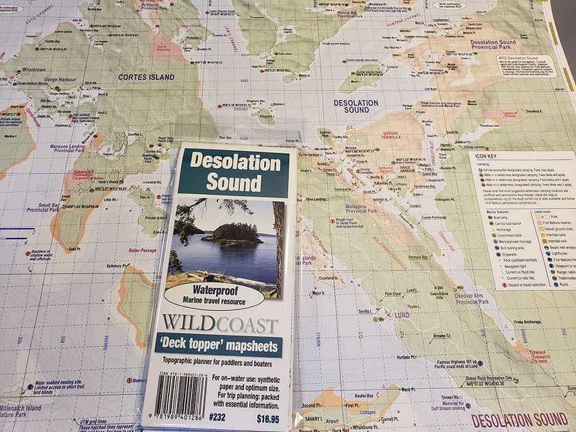 232 Desolation Sound Kayaking and Boating Map