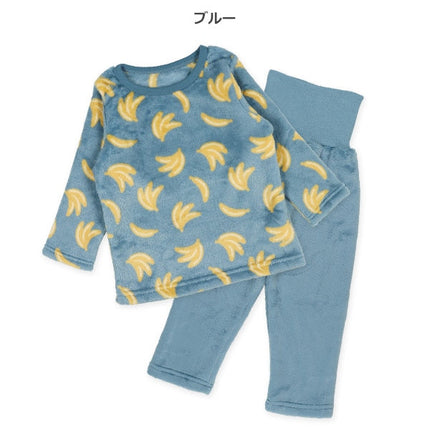 西松屋 ELFINDOLL マイクロフリース腹巻付き長袖パジャマ（バナナ） 正規品