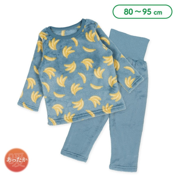 西松屋 ELFINDOLL マイクロフリース腹巻付き長袖パジャマ（バナナ） 正規品