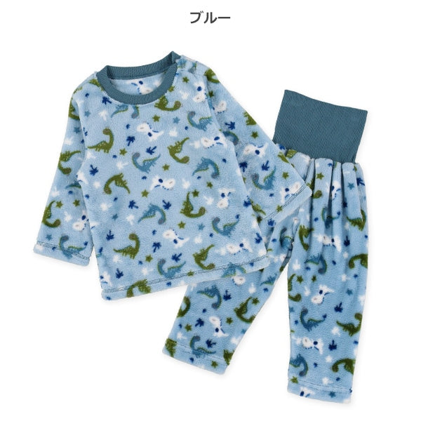 西松屋 ELFINDOLL マイクロフリース腹巻付き長袖パジャマ（恐竜） 正規品