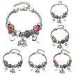 Elephant Charm Bracelet – Alloy Boho Jewelry for Women in 6 Colors (Pink, Blue, Red & More)