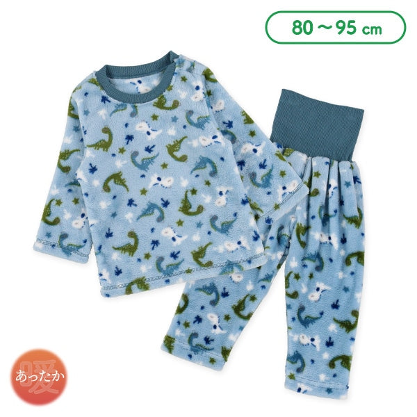 西松屋 ELFINDOLL マイクロフリース腹巻付き長袖パジャマ（恐竜） 正規品