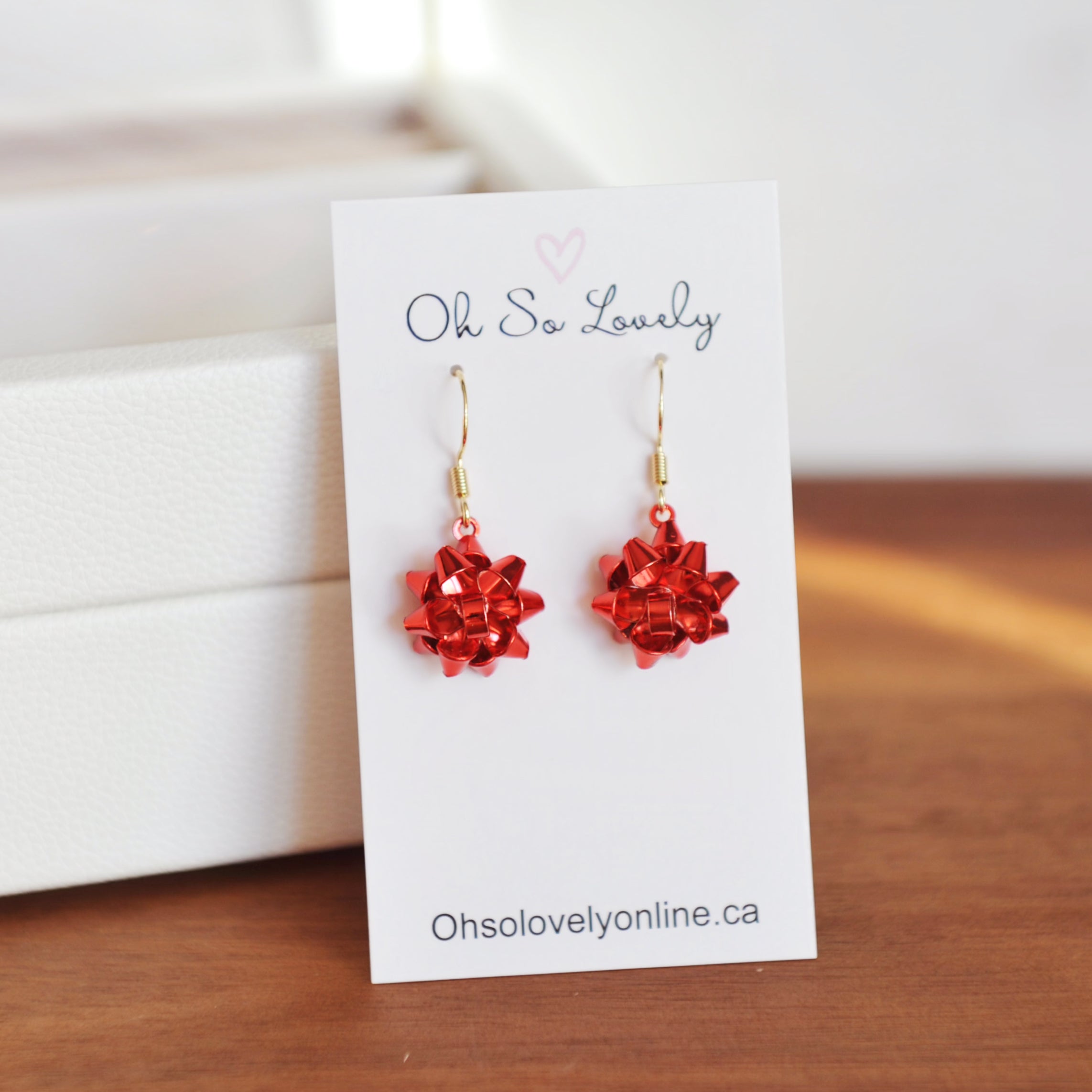 Party Bow Drop Earrings
