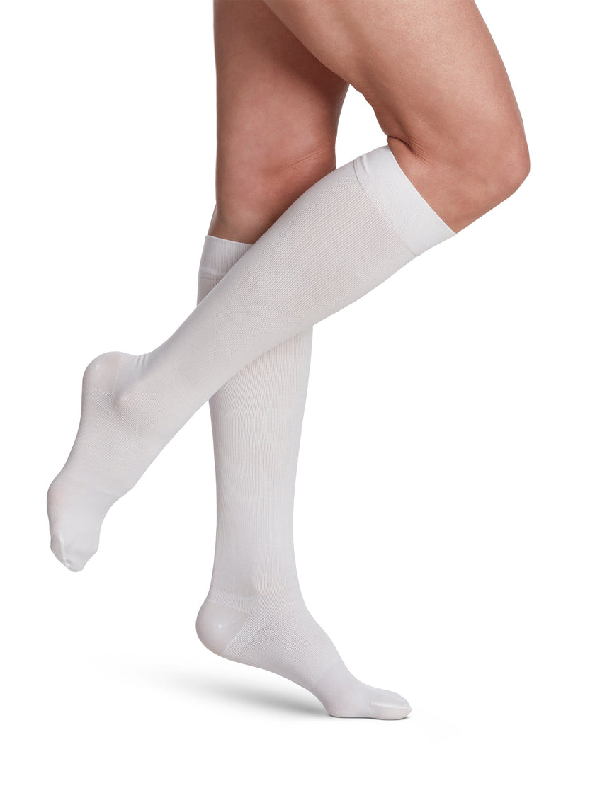 Sigvaris 230 Essential Cotton Compression Socks 30-40 mmHg Calf High for Women Closed Toe