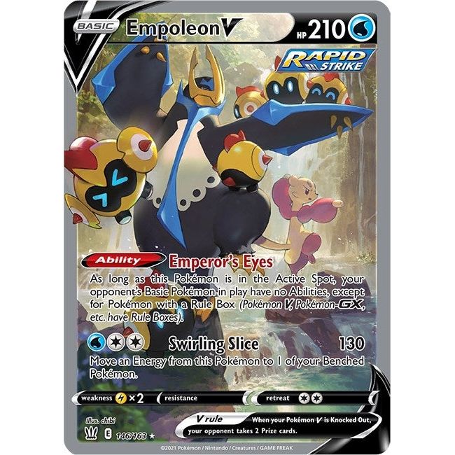 Empoleon V (Alternate Full Art) (146/163) (SWSH05)