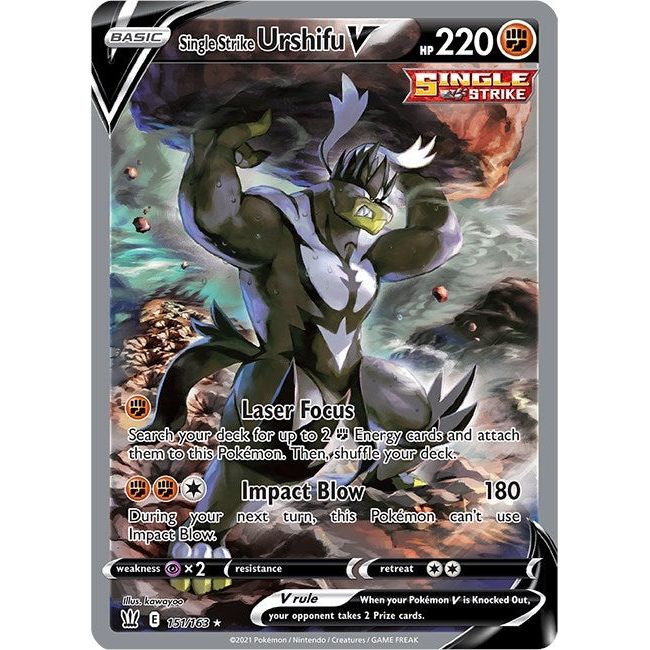 Single Strike Urshifu V (Alternate Full Art) (151/163) (SWSH05)
