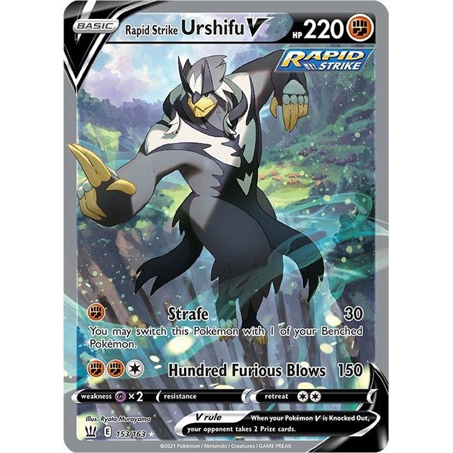 Rapid Strike Urshifu V (Alternate Full Art) (153/163) (SWSH05)