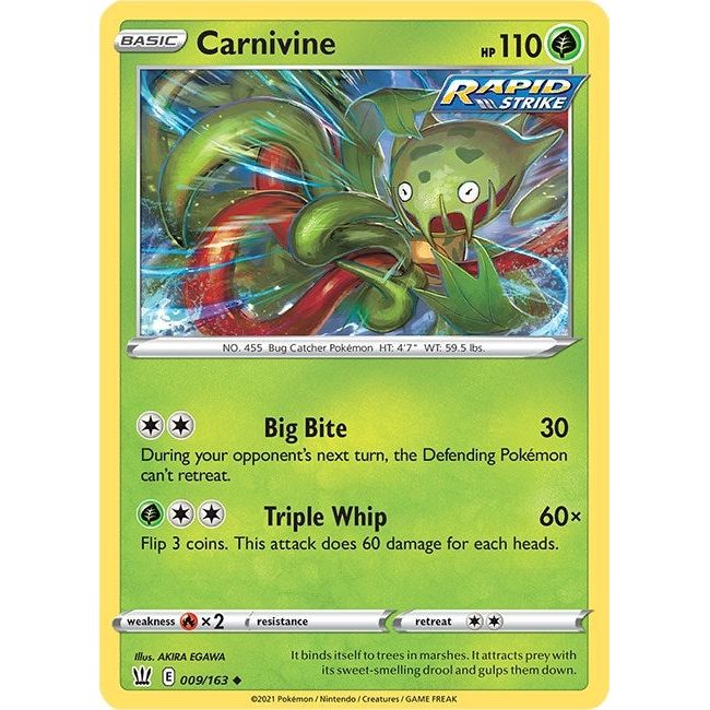 Carnivine (009/163) (SWSH05)
