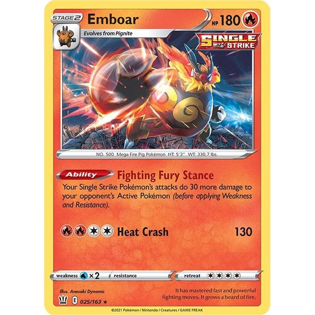 Emboar (025/163) (SWSH05)