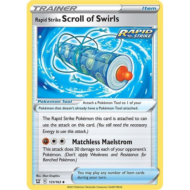 Rapid Strike Scroll of Swirls (131/163) (SWSH05)