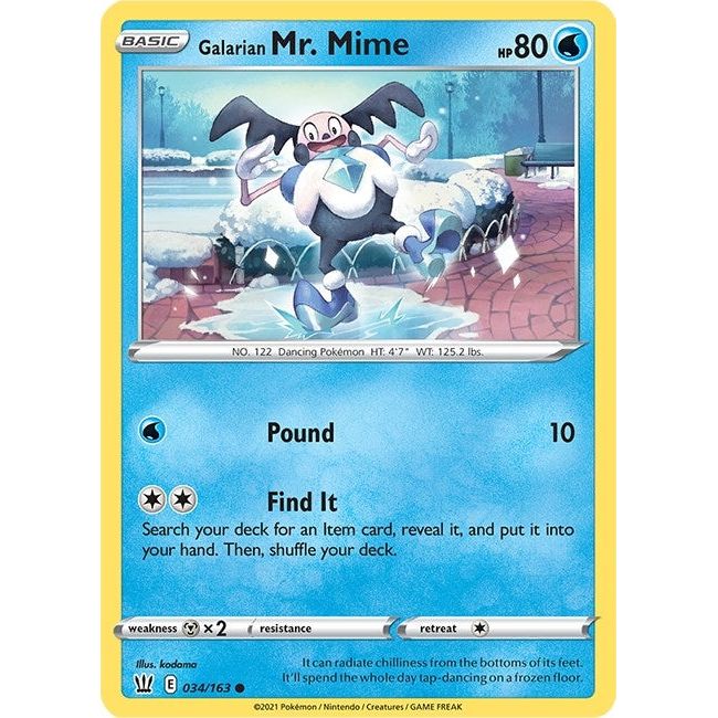 Galarian Mr. Mime (034/163) (SWSH05)