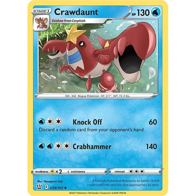Crawdaunt (039/163) (SWSH05)