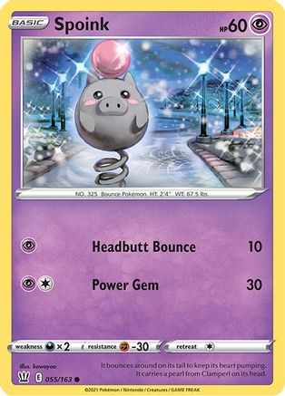 Spoink 55/163 - SWSH05 Battle Styles