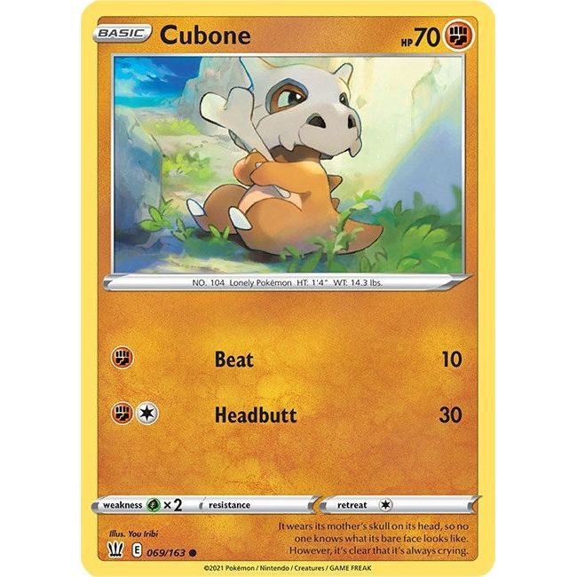 Cubone (069/163) (SWSH05)