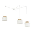 DUO White Adjustable 3-Light Pendant for Dining Table & Kitchen Island