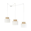 DUO White Adjustable 3-Light Pendant for Dining Table & Kitchen Island