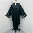 Luxury Dubai Abaya Dress Turkey Abaya Kimono Middle East Dubai Women's Embroidered  Loose Cardigan Gown