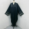 Luxury Dubai Abaya Dress Turkey Abaya Kimono Middle East Dubai Women's Embroidered  Loose Cardigan Gown
