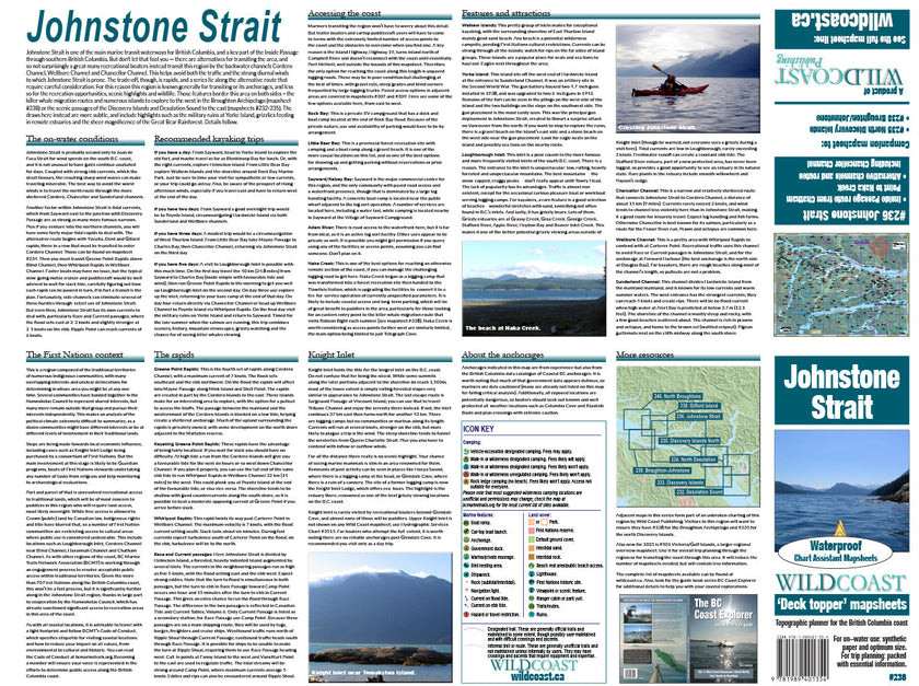 236 Johnstone Strait Kayaking and Boating Map