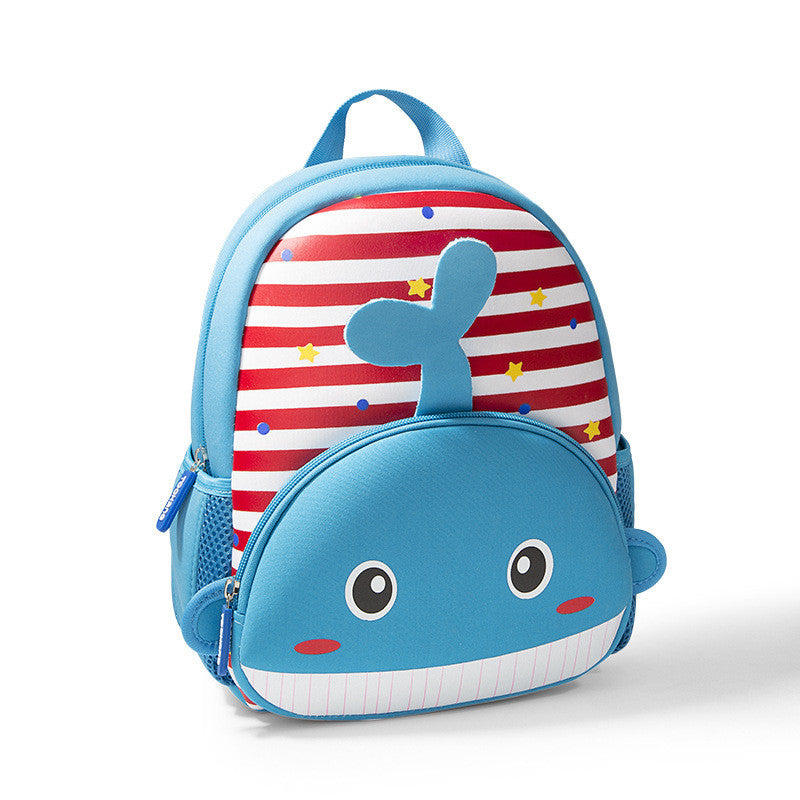 Zoo Cartoon Animal School Bag for Kids – Cute 3D Backpack (Lion, Tiger, Whale & More)