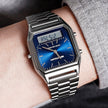 Men's Business Quartz Watch – Simple Dual Display Wristwatch