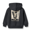 Sweatshirt Zip Francis | Navy | Wheat Kids