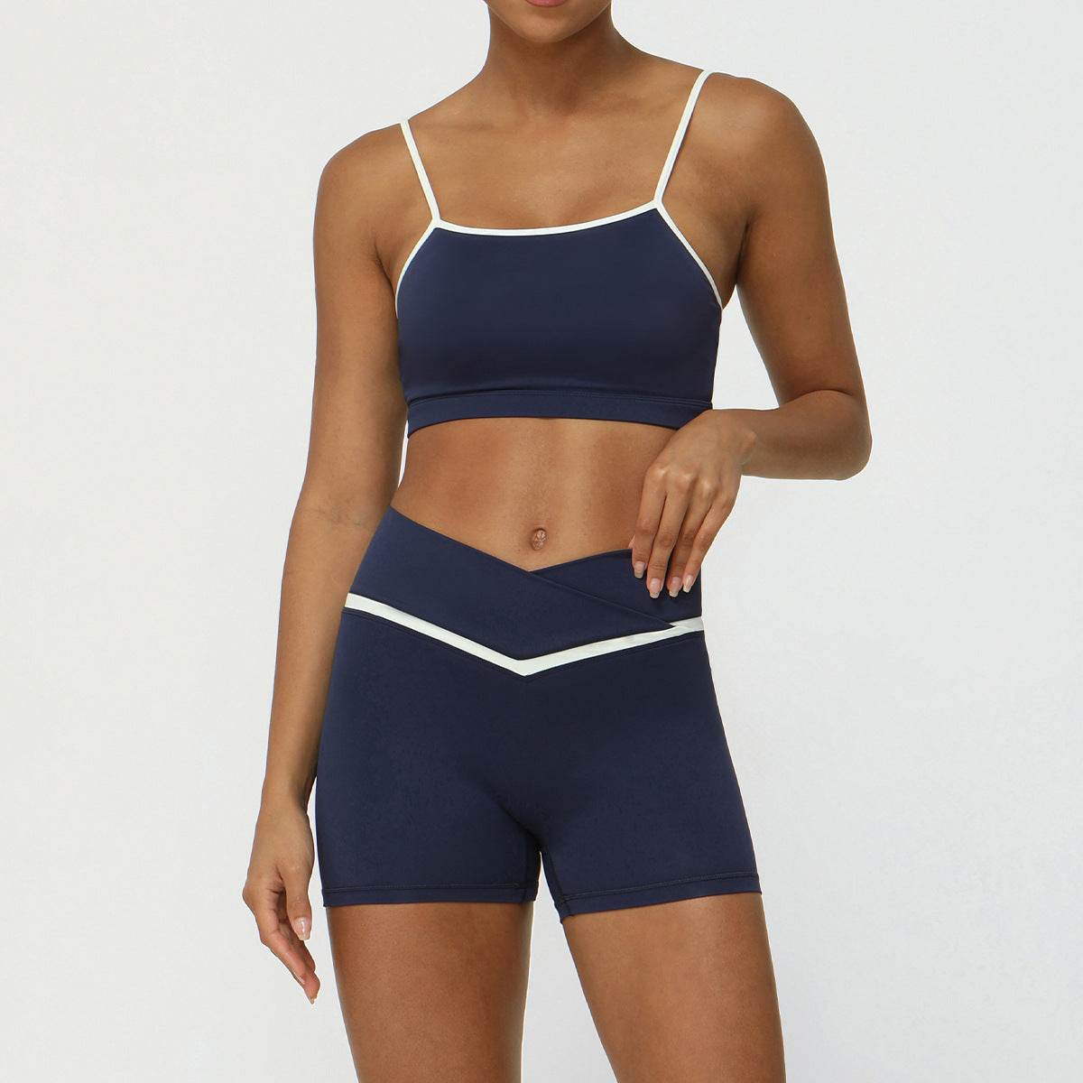 Women's 2-Piece Workout Set – Yoga & Running Outfit (Top + Shorts or Pants)