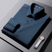 Men's Korean Style Slim Fit Business Dress Shirt – S to 5XL, 7 Colors