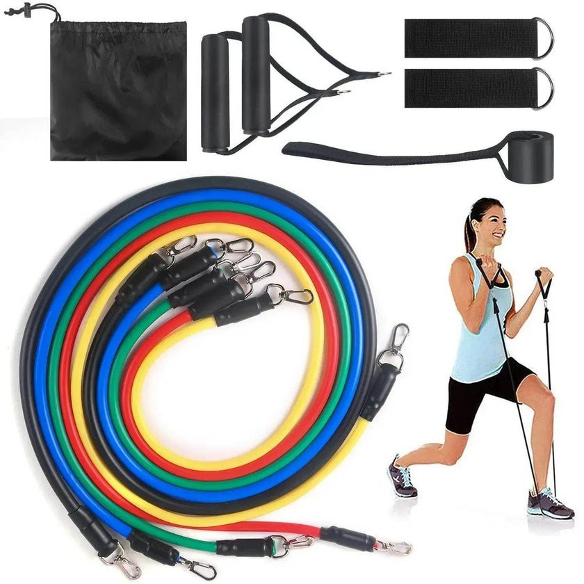 Resistance Band Set with Handles, Door Anchor & Foot Straps