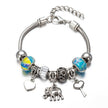 Elephant Charm Bracelet – Alloy Boho Jewelry for Women in 6 Colors (Pink, Blue, Red & More)