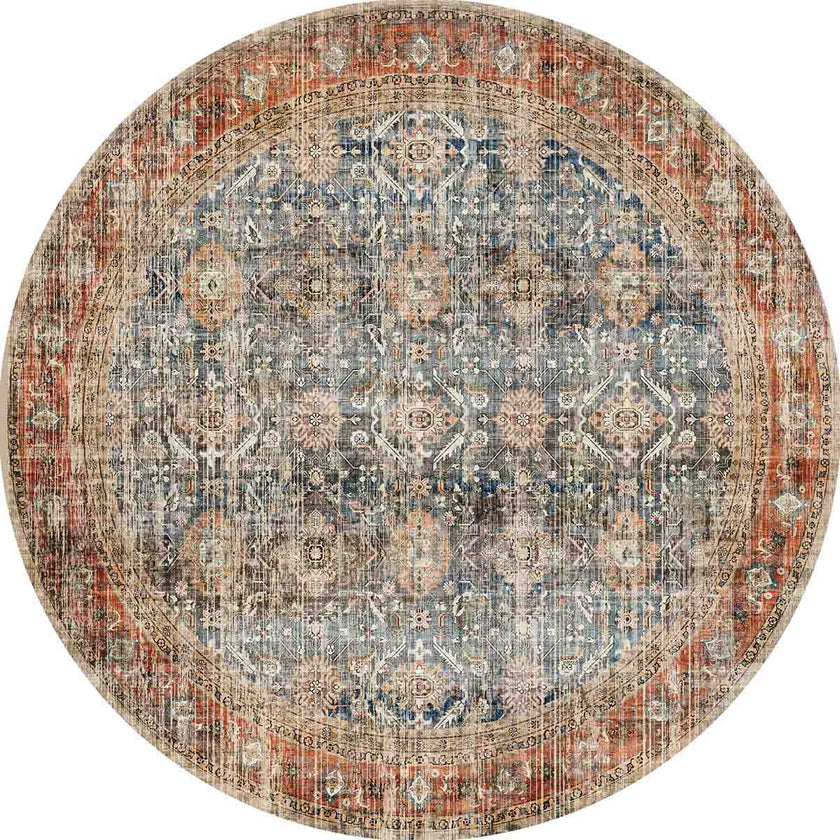 Clara Orange Blue Rug