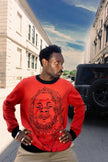 Dedan Kimathi Red Knitted Sweater