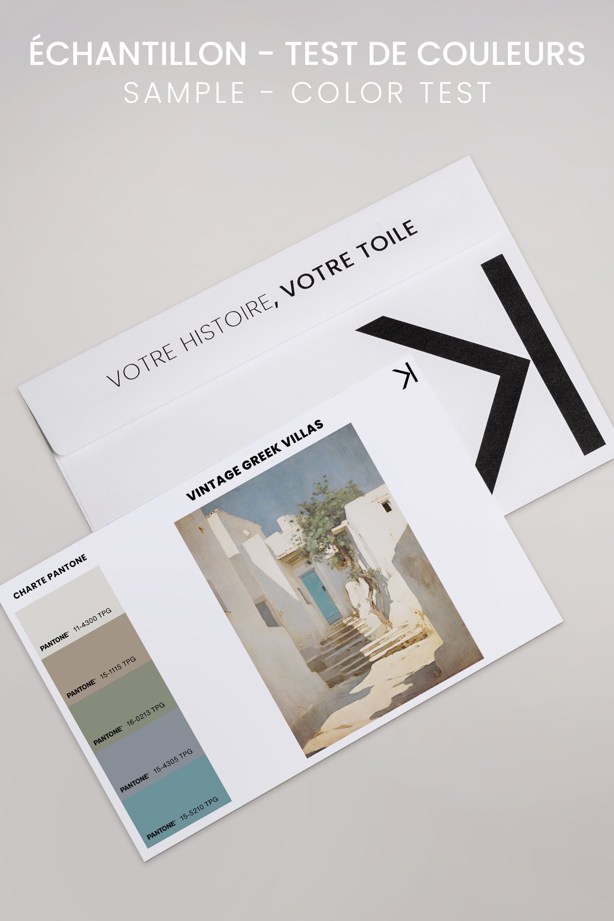 VINTAGE GREEK VILLAS, Oeuvre sur toile étirée