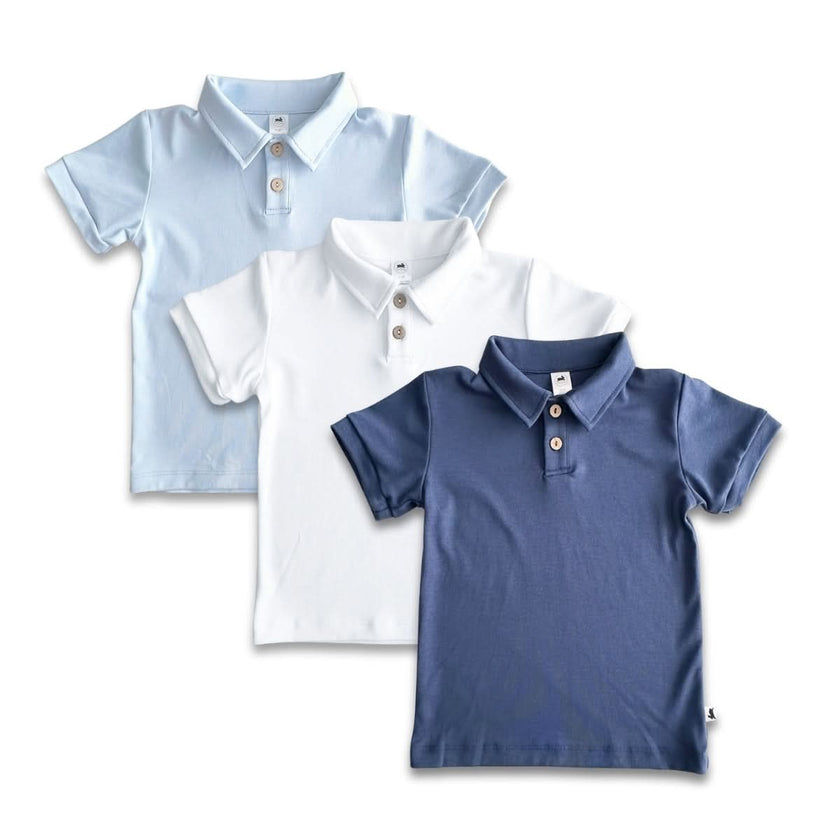 Kids' Bamboo Polo Shirt | Navy