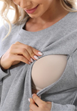 Maternity and Nursing Pajama Set