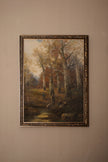 SOUS LES ARBRES DORÉS, CADRE VINTAGE BRONZE
