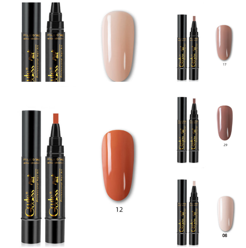3-in-1 Nail Glue Pen – Gel, Magnet & French Manicure Tool (36 Colours + Sets)