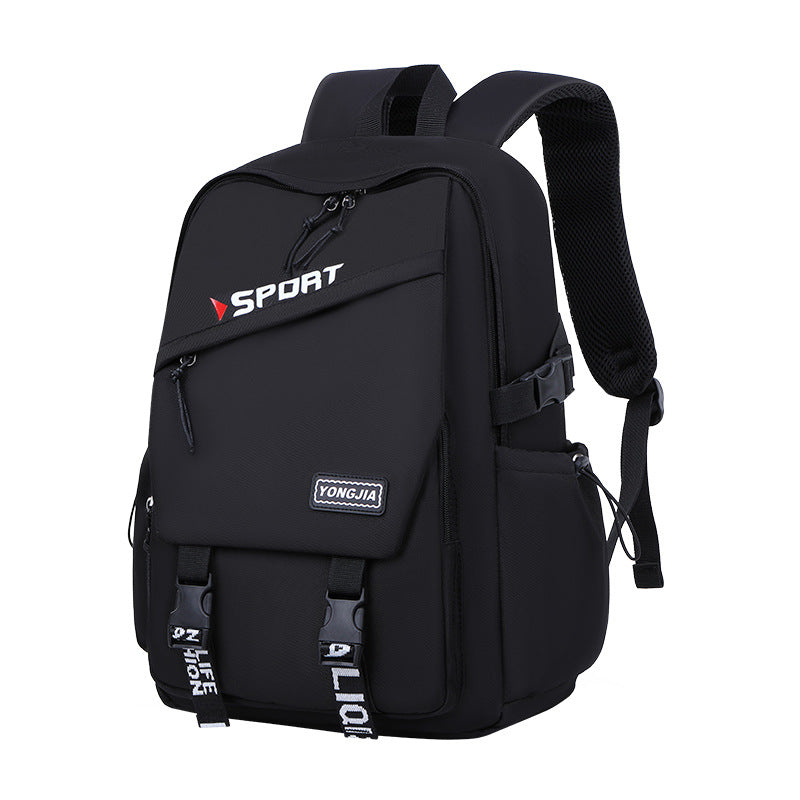 Sport School Backpack for Girls – Large Capacity, Waterproof Oxford Cloth (Black, Gray, Purple)