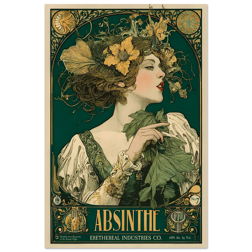 L’Absinthe d’Ombre - Poster & Framed Print