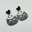 Halloween Day Ornament Colorful Ghost Eyes Funny Acrylic Earrings For Women