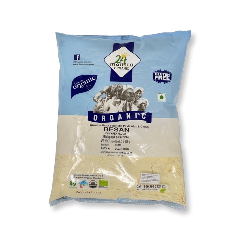 24 Mantra Organic Besan (Chickpea Flour) 2lb