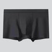 Men's 4-pack Plain Mid waist Boxer Brief Ice Silk Underwear.