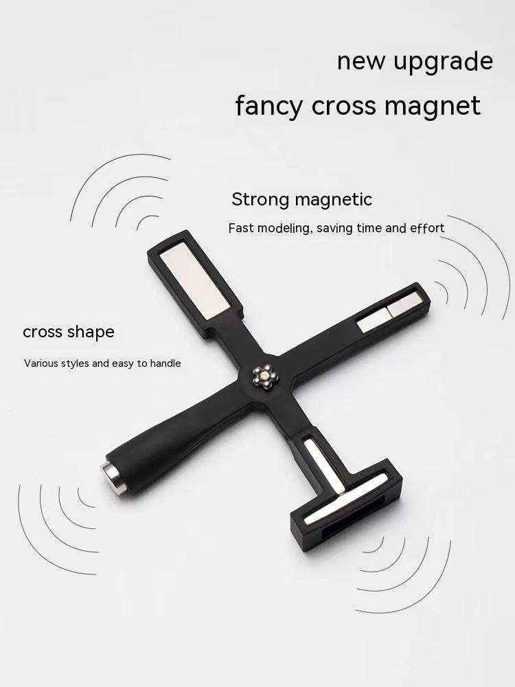 Cat's Eye Nail Magnet Tool, Cross Pattern, Strong Magnetic Manicure Stick