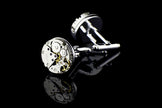 Men's Mechanical Movement French Shirt Cufflinks – Silver Copper Formal Cufflinks | Canada & USA