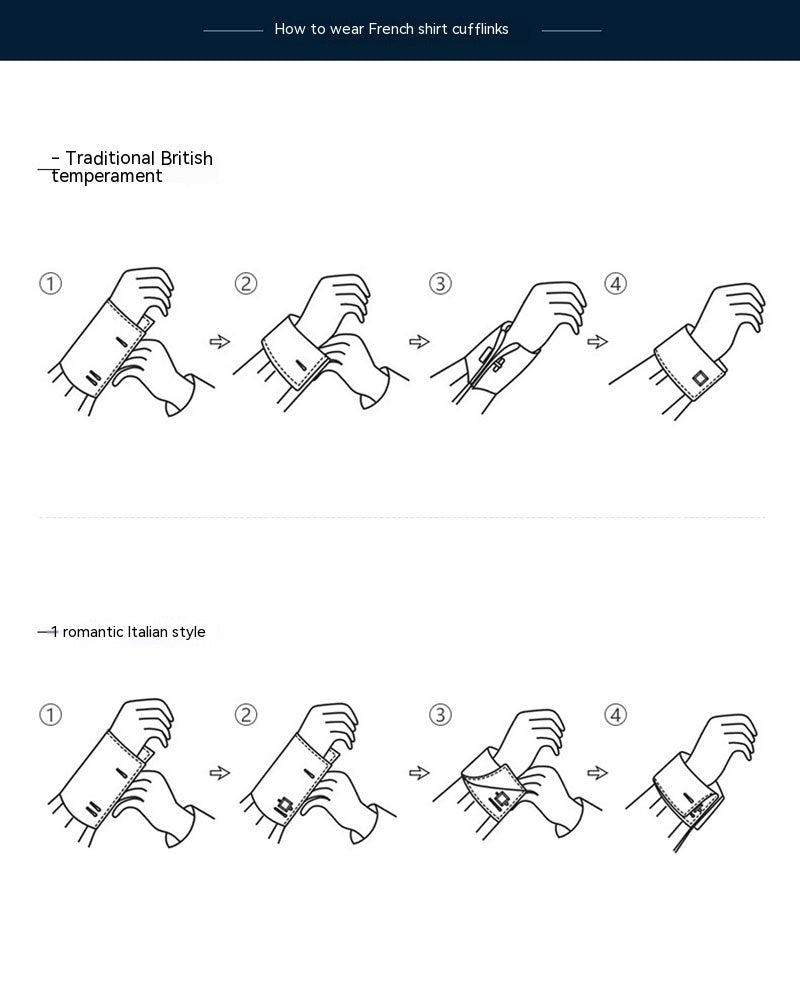 Men's Mechanical Movement French Shirt Cufflinks – Silver Copper Formal Cufflinks | Canada & USA