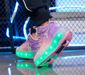 Kids Flash LED Knob Roller Skating Shoes – Light-Up Sneakers for Boys & Girls