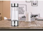 Hydrogen Water Bottle Generator – Electric Rechargeable Antioxidant Hydrogen-Rich Water Maker | 500ml Borosilicate Glass