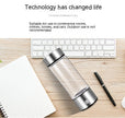 Hydrogen Water Bottle Generator – Electric Rechargeable Antioxidant Hydrogen-Rich Water Maker | 500ml Borosilicate Glass
