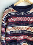 Vintage Fair Isle Knit Sweater Dress