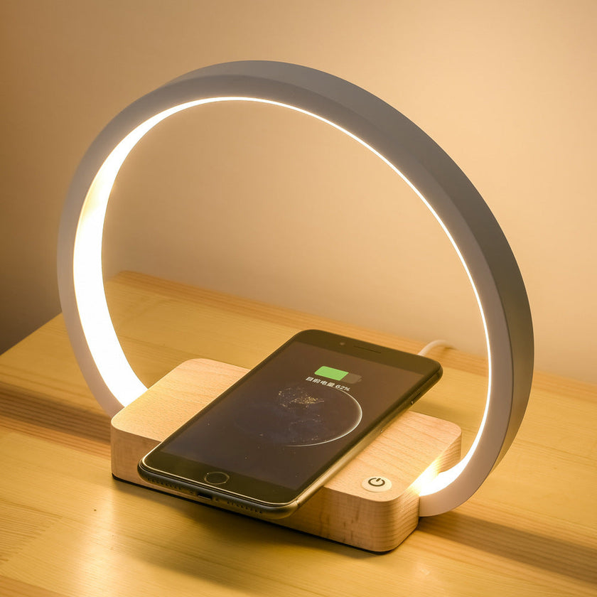 Multifunctional Modern Table Lamp with Wireless Charging